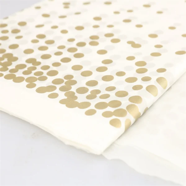 New Home And Household Products Gold Disposable Tablecloths Plastic Tablecloths White Tablecloths Disposable Tablecloth - Image 6