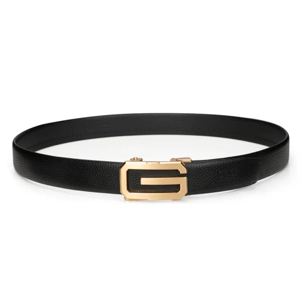 GOLF Men Belts Real Leather Black Man Belt Automatic Buckle 130cm Fashion Mens Trousers Belt Waist 110 120cm Mens Gifts with Box - Image 4
