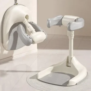 Baby Standing Bath Anti Slip Baby Bath Support Foldable Infant Bath Stand Adjustable Shower for New born 0-6 Months Infants