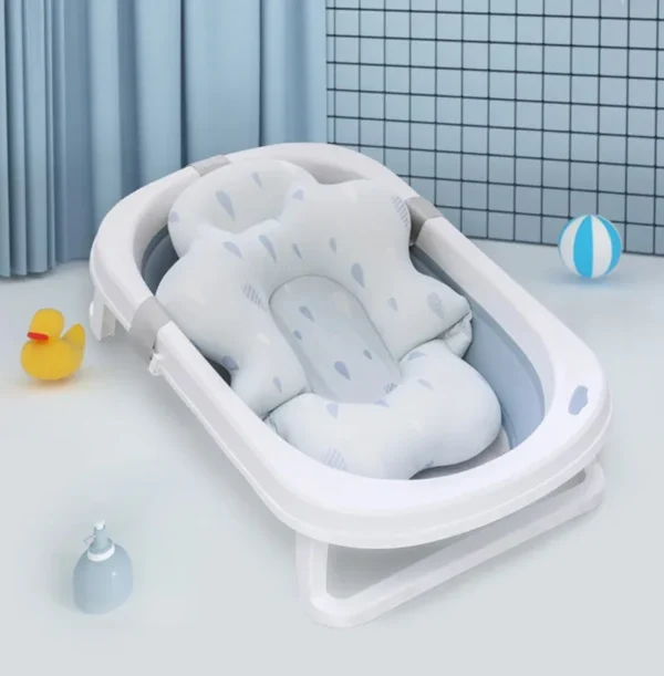 Baby Bath Seat Support Mat Newborn bath Tub Seat Baby Bath Tub Nonslip Pad Safety Bath Support Soft Cushion Mat Pillow 54x41cm - Image 4