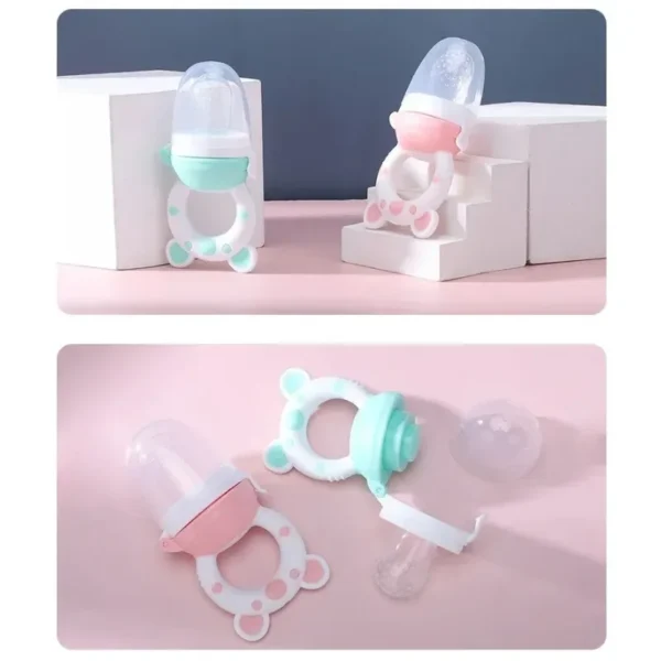 Baby Food Feeding Spoon Juice Extractor Fruit Feeder Pacifier Baby Feeding Bottle Silicone Gum Fruit Vegetable Bite Eat Feeder - Image 2