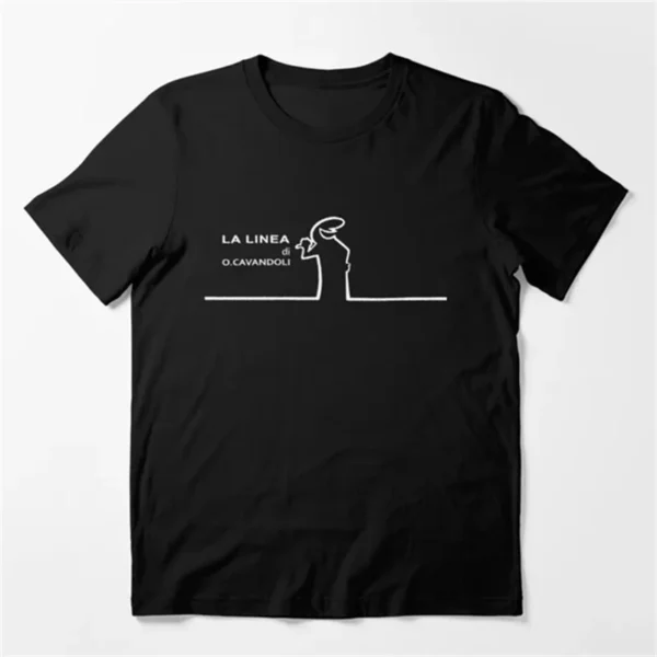 La Linea The Line Osvaldo Cavandoli TV T Shirt Men Happy Fashion Women's Tshirts Streetwear Tee Round Neck Casual Tops Camisetas - Image 5
