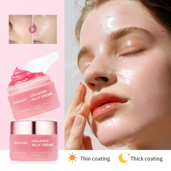 Collagen Jelly Cream Enhances Skin Barrier Moisture 24-hour Facial Shine Natural Ingredient Korean Face Care Products - Image 7
