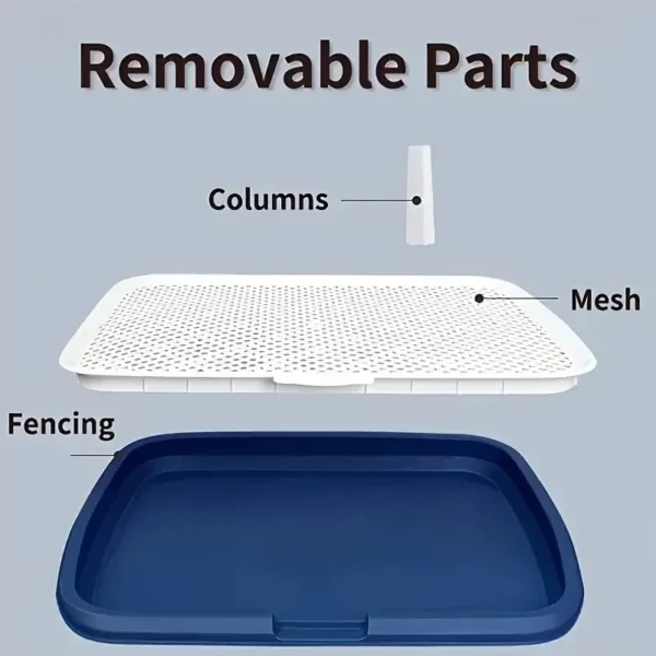 Pet Dog Toilet Plastic Dog Pee Pad Holder with Removable Net Easy To Clean Reusable Splashproof Dog Potty Trainer Dog Potty - Image 3