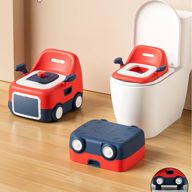 Musical Potty Training Toilet for Kids Baby Toddler Toilet Seat with PU Soft Cushion Night Light and Music Multifunctional Child