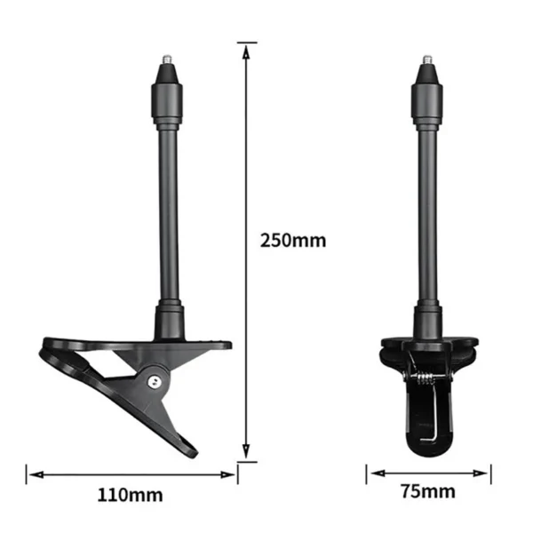 No Punching Portable Clip Mount Webcam Stand For Baby Monitor Camera Holder Home Flexible Twist Mounting Kit Attaches To Crib - Image 6