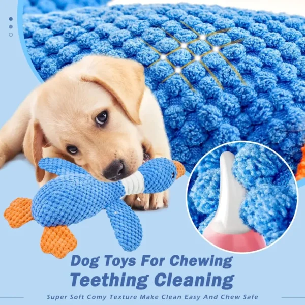 Upgraded Goose Indestructible Dog Toys for Aggressive Chewers Small Medium Large Breed Crinkle Squeaky Plush Dog Puppy Chew Toy - Image 4