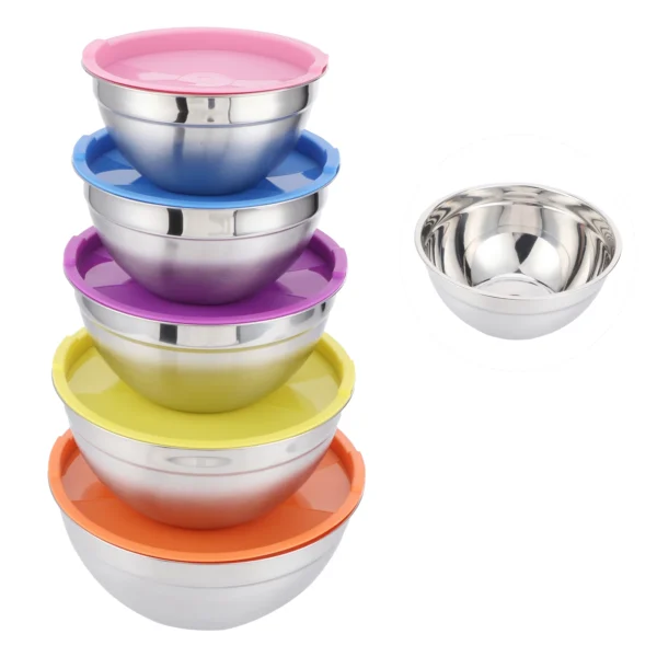 Food Storage Container /set Stainless Steel Mixing Bowl Food Storage Preservation Box with Lids Cookware for Home Kitchen