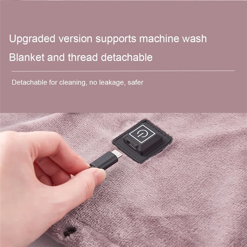 SOFT-Heated Electric Blanket Warmup Blanket 3 Heating Levels 39 X 31 Inch Warming Mat Fast Heating Warming Blanket For Home