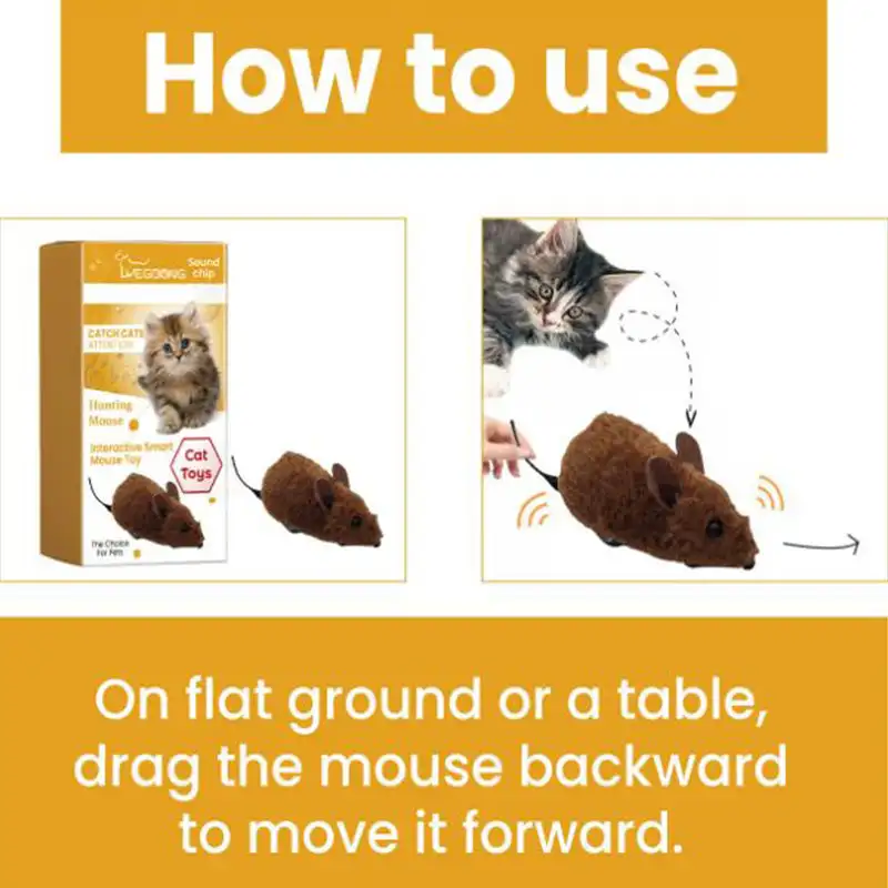 Pet Mouse Toy For Cats Dogs Plush Electronic Sound Interactive Smart Mice Animal Toys Self Fun Relieve Boredom - Image 6