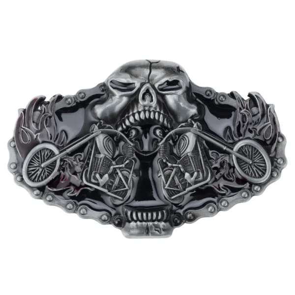 Motorcycle Locomotive Belt Buckle Handmade Homemade Belt Accessories Waistband DIY Western Cowboy Heavy Metal Rock Punk  K46 - Image 4