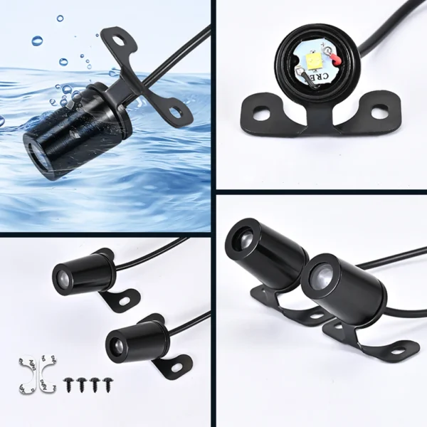2Pcs Motorcycle Angel Wing LED Lamp Waterproof LED Welcome Light 8-30V Projector Angels Wing Motorcycle Modified Decorative Lamp - Image 5