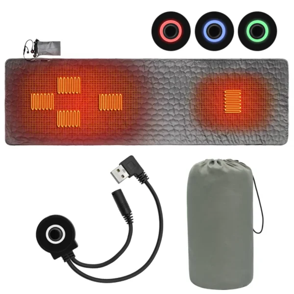 Outdoor USB Heating Sleeping Mat Outdoor Electric Heating Pads Camping Heated Sleeping Mattress Sleeping Bag Mattress - Image 6