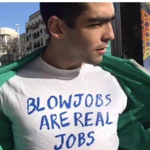 Are Jobs Too Spoof Heavy Cotton Short-sleeved T-shirt Men and Women English Pun Fun 2025 Summer New