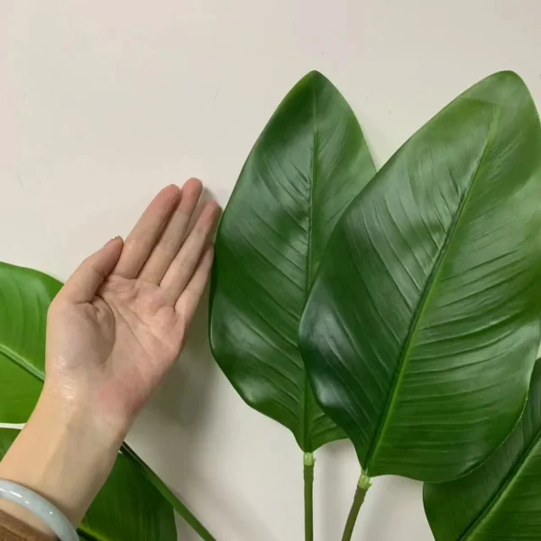 New Artificial Plantain Leaf Long Branch Fake Plants for DIY Party Wedding Room Decor Simulated Plants for Outdoor Decoration - Image 5
