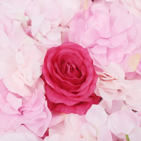 4PCS Silk Flower Panels for Wall Decor – Artificial Flowers for Wedding & Party Backdrop fake plants - Image 3