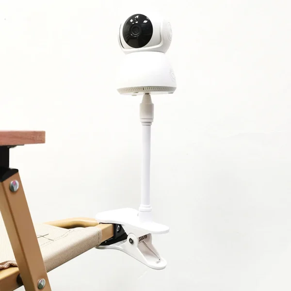 No Punching Portable Clip Mount Webcam Stand For Baby Monitor Camera Holder Home Flexible Twist Mounting Kit Attaches To Crib - Image 3
