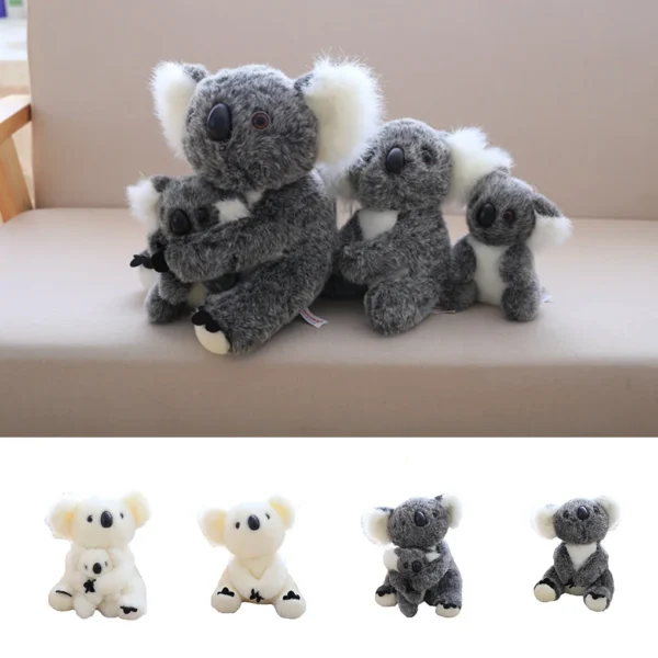 Plush Stuffed Doll Animal Sitting Mother Baby Toys Simulation Lifelike Cartoon Plush Kids Sleeping Accompany Doll - Image 6
