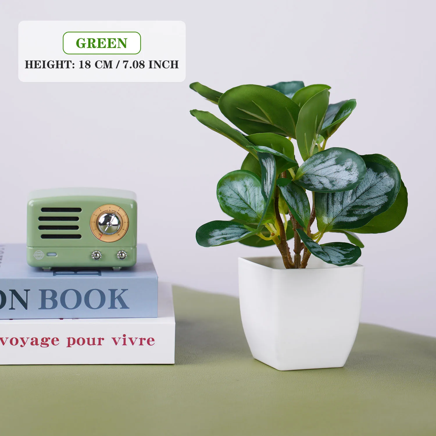 Fake Plants Bonsai Simulation Pot Green Plants Artificial Plants Table Potted Ornaments for Hotel Home Office Room Decoration - Image 9