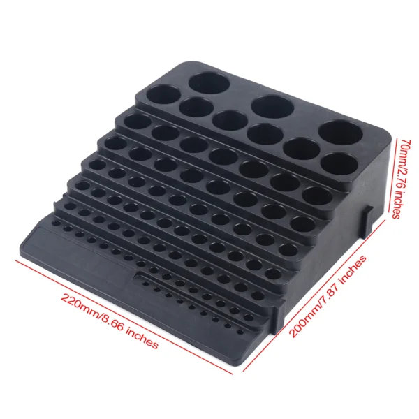 84 Hole Pp Portable Milling Cutter Storage Box For Household Products Can Be Spliced - Image 7