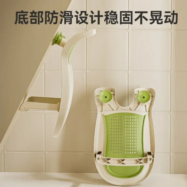 Baby Bath Lying Support Newborn Bath Rack Baby Bath Tub Soft Glue Non-slip Support Bath Net Bath Bed Support Bath - Image 4