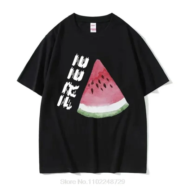 Funny This Is Not A Watermelon Graphic T Shirt Men High Quality Fashion Clothing T-Shirts Summer Casual Oversized Cotton t shirt - Image 4