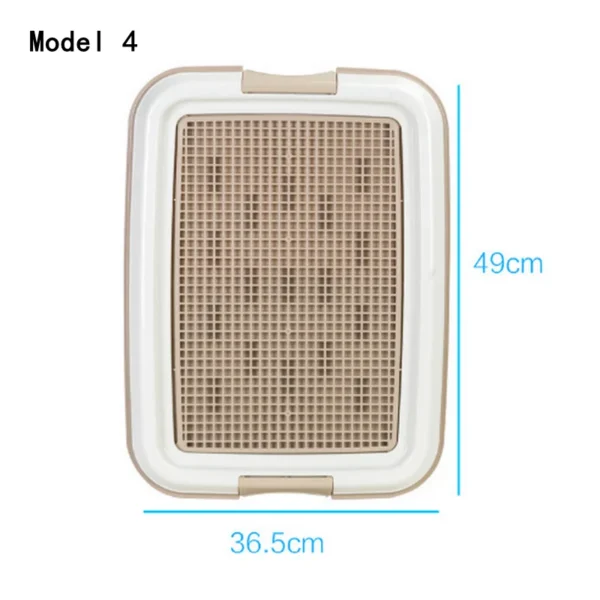Pet dog toilet, plastic removable easy to clean without wet feet, reusable splash-proof bedpan training dog potty - Image 8
