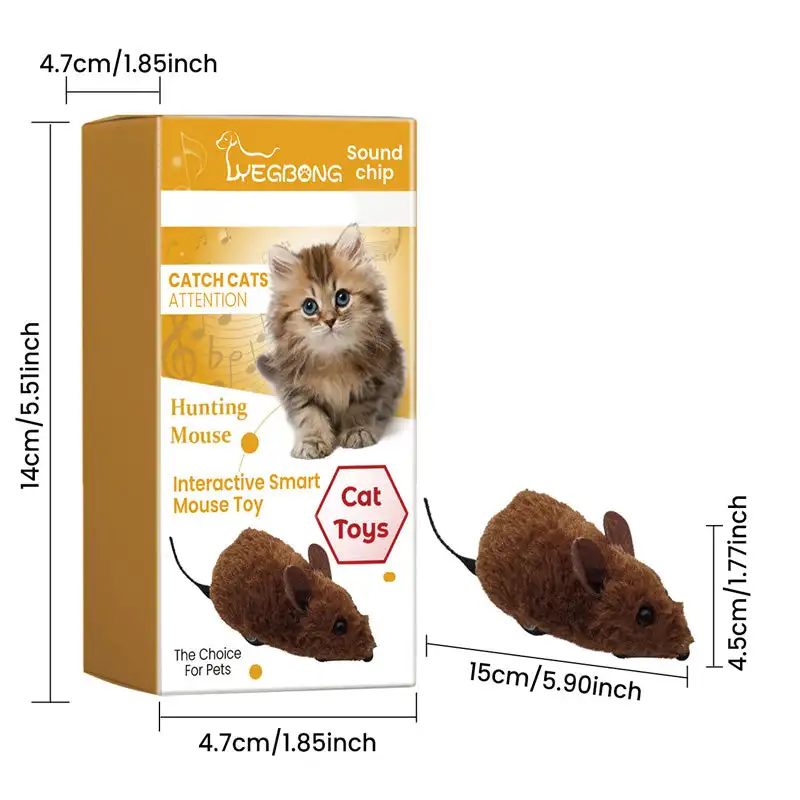 Pet Mouse Toy For Cats Dogs Plush Electronic Sound Interactive Smart Mice Animal Toys Self Fun Relieve Boredom - Image 4