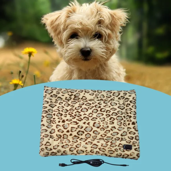 Pet Electric Blanket Washable Winter Warming Pad Cat Dog Heated Nest USB Soft Waterproof Small Pet Mat Bed for Puppy Kitten - Image 2