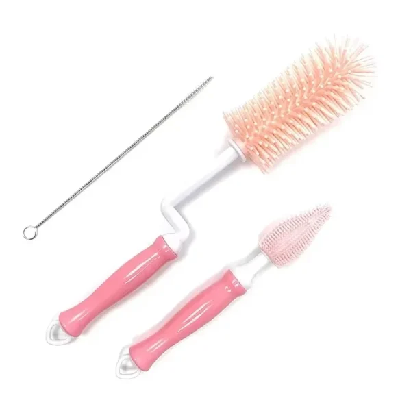 Silicone Bottle Cleaning Brush Baby Pacifier Straw Scrubber Small Brush 360 Degree Glass Cup Washing Kitchen Cleaning Tool Set - Image 11