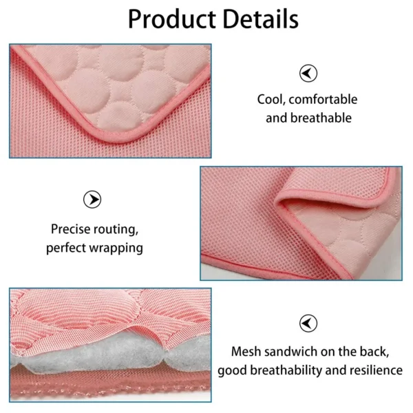 Pet Cooling Mat for Dogs and Cats Moisture Proof Breathable Durable Cooling Bed Summer Comfort Pad Small Large Pets Use - Image 4