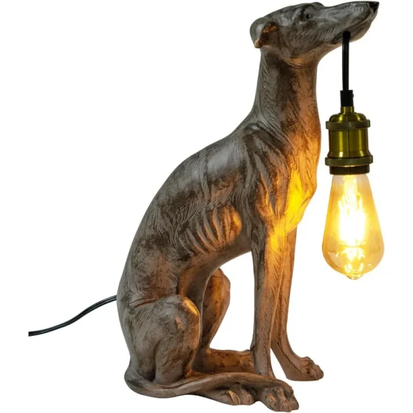 Resin Dog Table Light Modern Dog Desk Light Fixture E26 for Dining Living Room Bedroom Bar Cafe Decorative Lamp - Image 2