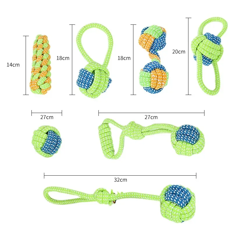 Pet Dog Toys for Large Small Dogs Toy Interactive Cotton Rope Mini Dog Toys Ball for Dogs Accessories Toothbrush Chew Puppy Toy - Image 2