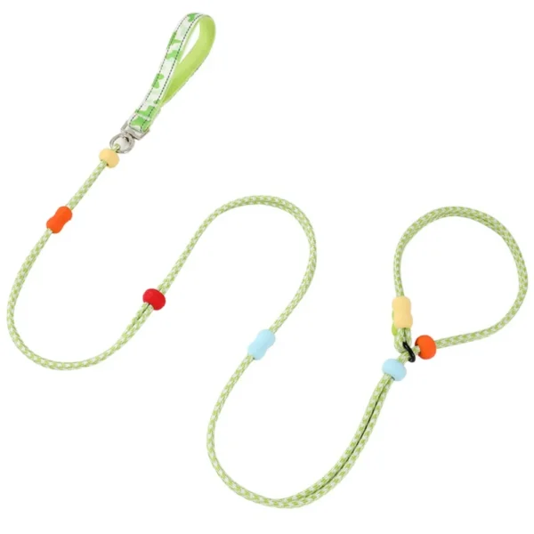 Adjustable Dog Harness and Leash Anti-Pull Nylon Dog Collar Leash Comfortable Reflective P Chain Leash Outdoor Walking - Image 10