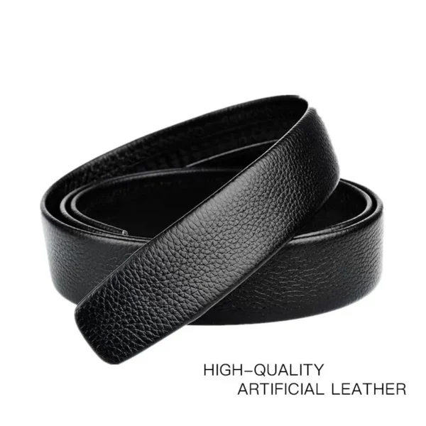 Men Leather Belt Metal Car Automatic Buckle Work Belt High Quality Men 120cm Leather Belt Business - Image 4