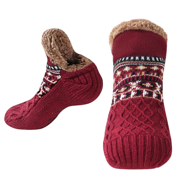 Men Women Winter Indoor Home Slippers Socks Non Slip Bedroom Sleeping Sock Soft Thermal Slipper Socks for Christmas - Image 10