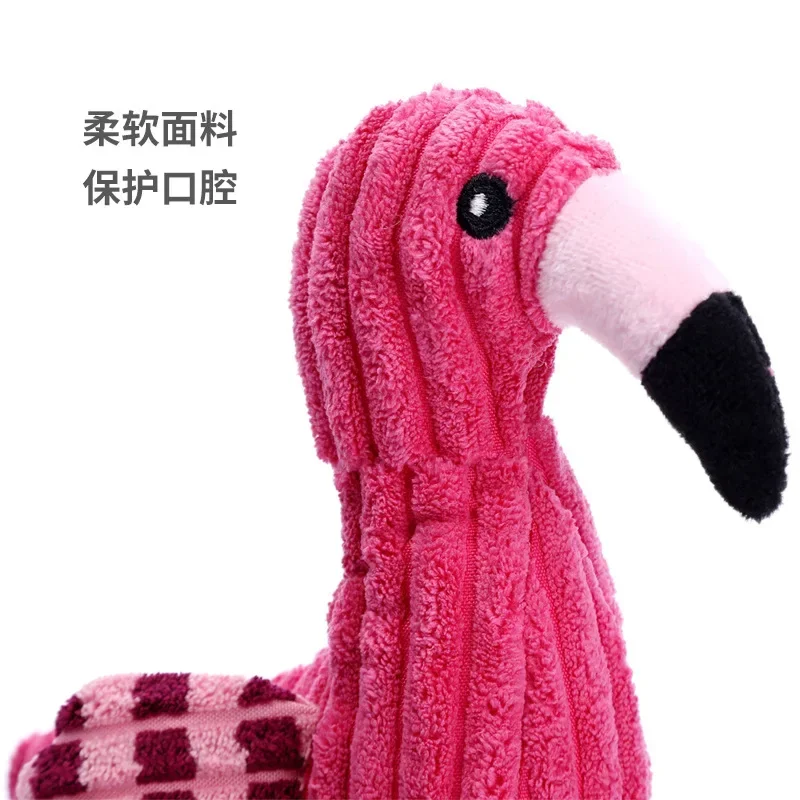 Animal Shape Squeaky Toys Plush Dog Toy Cute Bite Resistant Corduroy Dog Toys for Small Large Dogs Puppy Pet Dog Accessories - Image 4