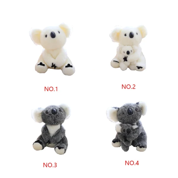 Plush Stuffed Doll Animal Sitting Mother Baby Toys Simulation Lifelike Cartoon Plush Kids Sleeping Accompany Doll - Image 2