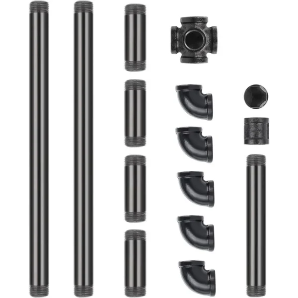 Heavy Duty Freestanding Toilet Paper Holder | Industrial Bathroom Tissue Roll Dispenser Stand with Base, Black - Image 3