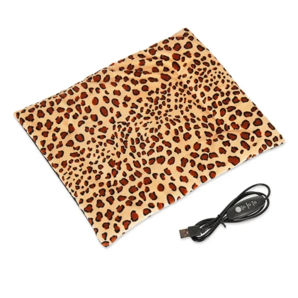 Waterproof Pet Heating Pad Heated Mat Blanket Electric Soft Adjustable Temperature Plush for Dogs Cat Indoor E Outdoor Puppy - Image 6