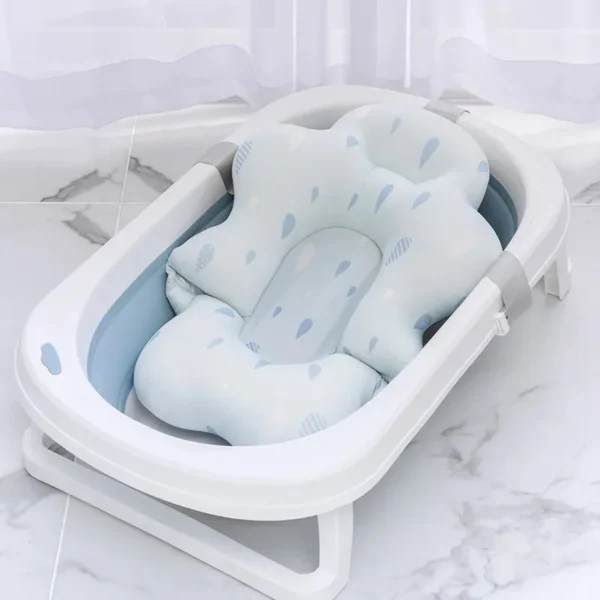Baby Bath Seat Support Mat Newborn bath Tub Seat Baby Bath Tub Nonslip Pad Safety Bath Support Soft Cushion Mat Pillow 54x41cm - Image 7