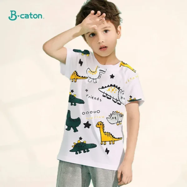 Children's Clothing T-Shirt  Kids Clothes Boys Girls Summer Cartoon Tops Short Sleeve Clothes 100% Cotton Baby Clothing - Image 4