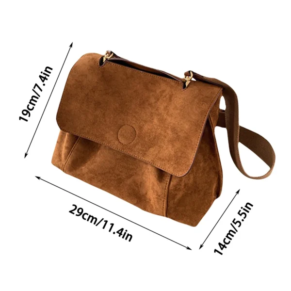 Winter Fashion Luxury Shoulder Bags For Women Retro Pu Leather Flap Crossbody Bag Lady Messenger Handbag Clutch Purse - Image 6