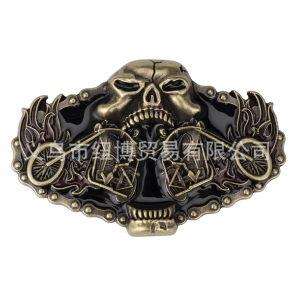 Motorcycle Locomotive Belt Buckle Handmade Homemade Belt Accessories Waistband DIY Western Cowboy Heavy Metal Rock Punk  K46 - Image 5