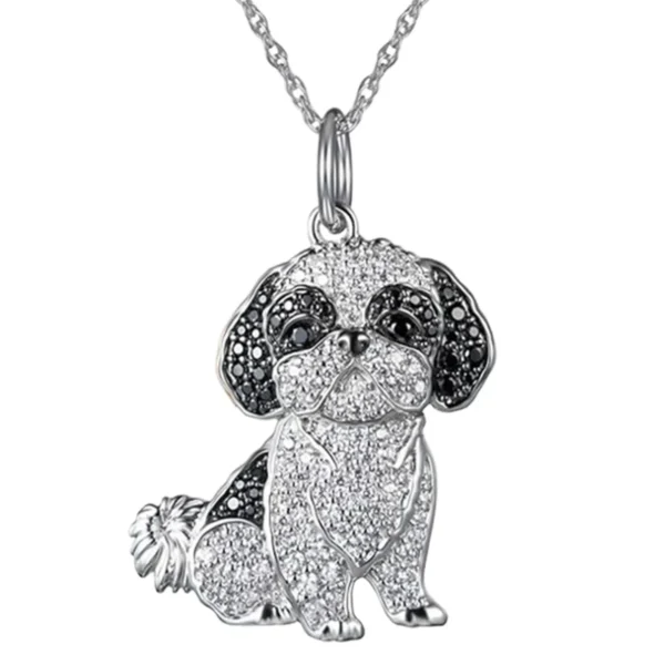 Exquisite Cute Poodle Pendant Necklace Fashion Women's Pet Dog Jewelry Animal Accessories Elegant Party Gifts for Dog Lovers - Image 11