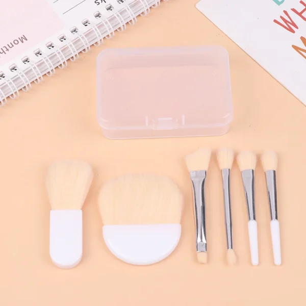 6Pcs Mini Travel Makeup Brushes Set Soft Concealer Brush Beauty Foundation Eye Shadow Tool Eyelash Brush Cosmetic Tools With Box - Image 8