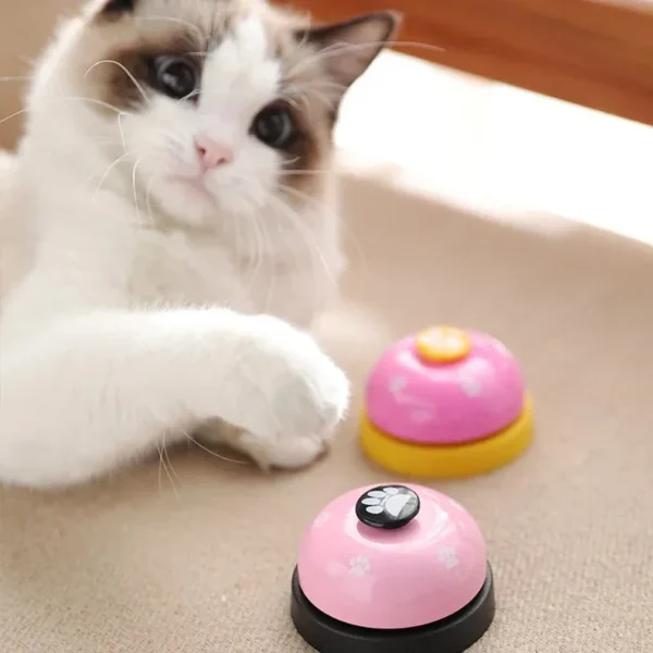 Dogs Training Bells Cat Meal Bell Puppy Feeding Call Bell Child Hand Ability Training Interactive Cats Toy Pet Training Button - Image 2