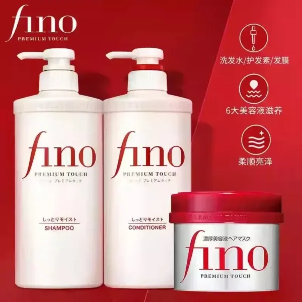 Fino Shampoo Conditioner 550ml Oil-controlled Flush And Soft Improve Frizz-damaged Hair Mask Shampoo Profissional - Image 2