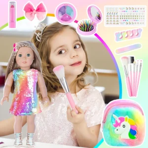 Doll Clothes Colorful Dress Set 18Inch Lovely American Girl Doll Beauty Makeup Baby Toys Wear Girl's Birthday Christmas Gifts