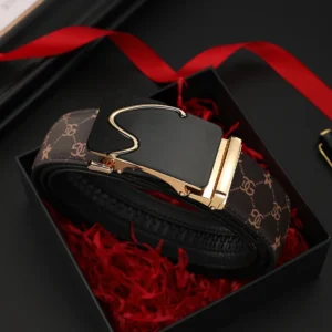 Men belt Leather Belt Metal Alloy Automatic Buckle Brand Luxury Design Waist Belts for Men Strap Male